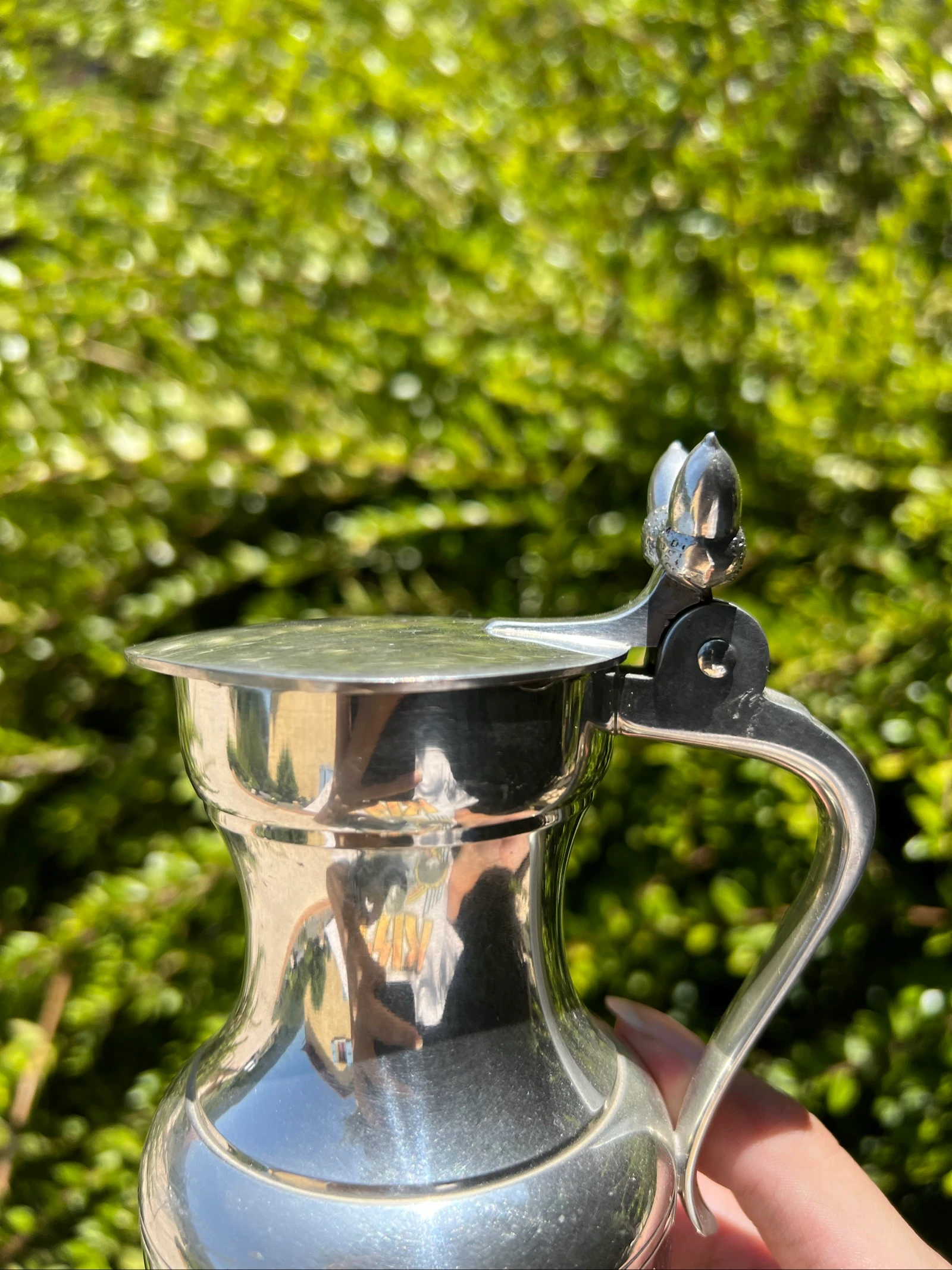 🍷 Tin kan ÉTAINS DU MANOIR Parijs Frankrijk 13 cm met vintage deksel – photo 2